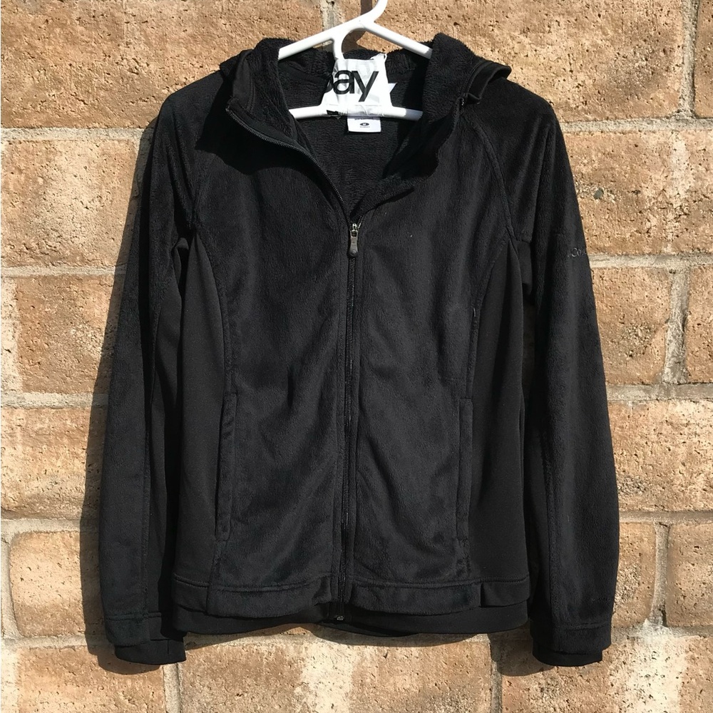 Columbia Women's Benton Springs Full Zip Fleece Jacket Size M Black